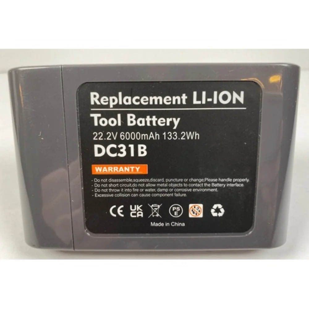 Battery DC31B‎ 22.2V 6000mAh 133.2Wh Replacement Li-ion Battery (5d7)